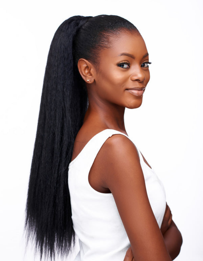 Straight/Wavy Ponytail