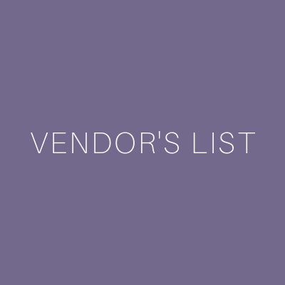 Vendor's List